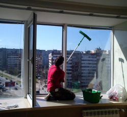 Мытье окон в однокомнатной квартире Томск